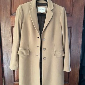 Banana Republic Wool Tailored Camel Coat